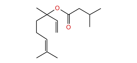 3,7-Dimethyl-1,6-octadien-3-yl 3-methylbutanoate